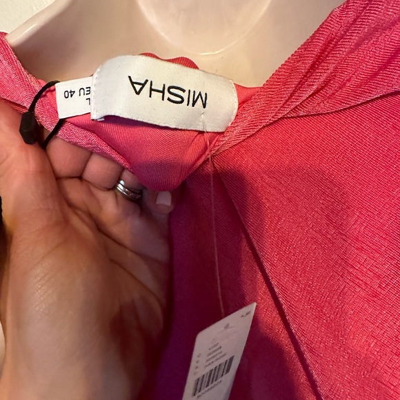 Anthropologie Misha ruched maxi gown . Size L.New w/ tags - Picture 8 of 11